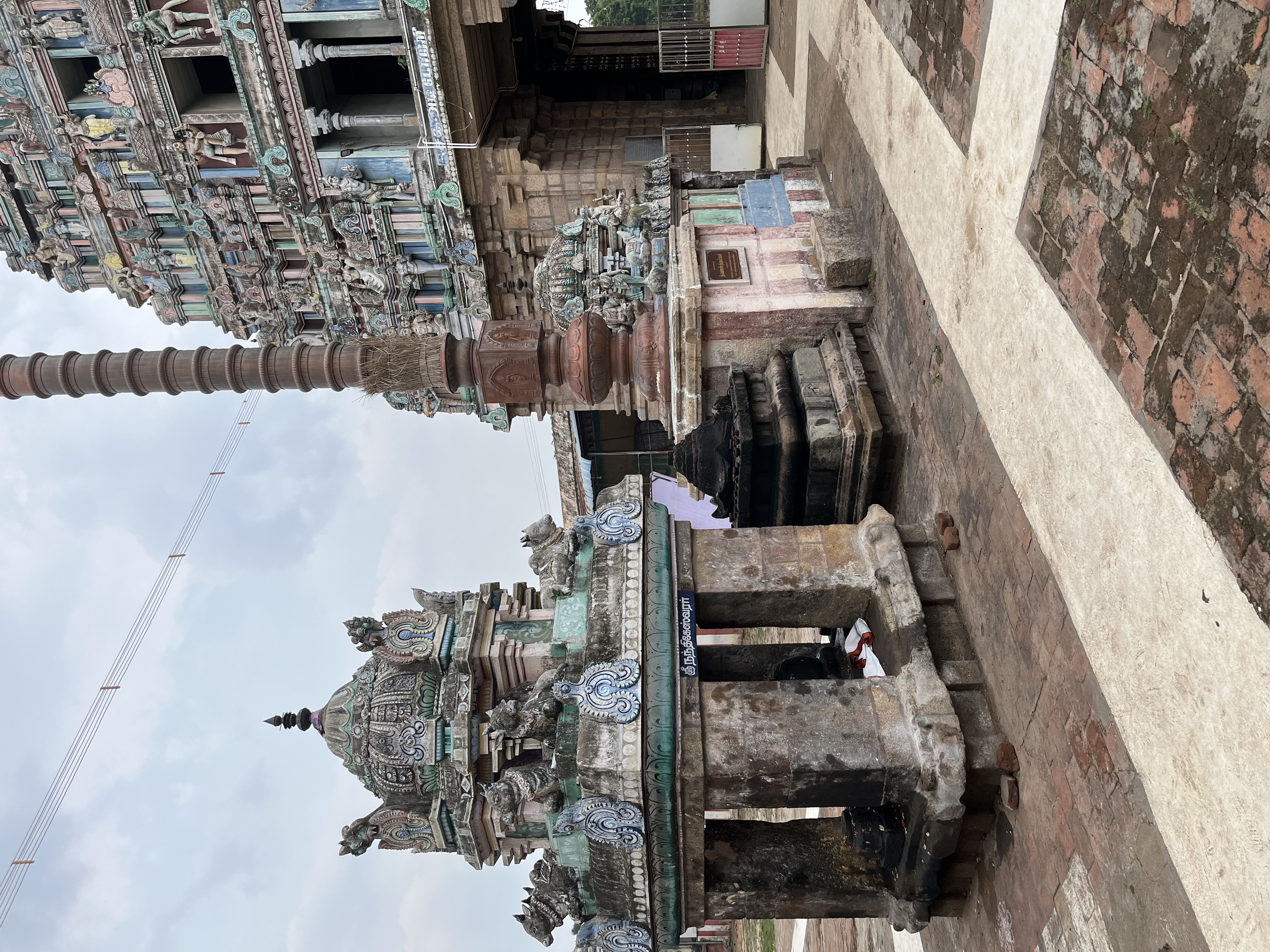 Altar, Nandi Mandap & flagstaff