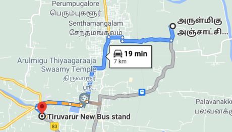 Palliyinmukkudal route map