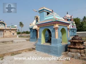 Bali Peetam with the Nandi Mandapam behind it