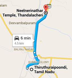 thandalai neelneri route map