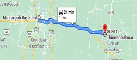 Tiruvandurai map