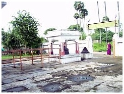 View from inside the temple